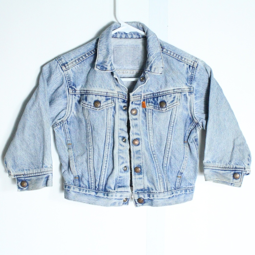 Vintage Little Levis Toddler Grunge Denim Jacket 6